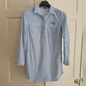 Vineyard Vines Performance Seersucker Shirt Dress